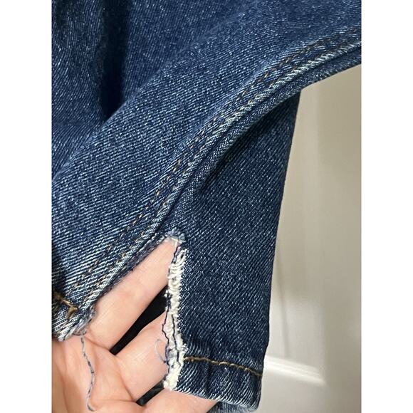 RedHead Jeans Mens 42x30 Regular Straight Blue Dark Wash 100% Cotton Workwear - Picture 6 of 10